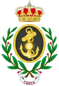 Emblem of Higher Military Logistics Studies Center of the Navy (CESIA)