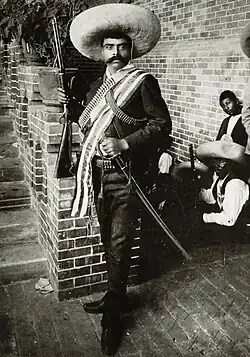 Emiliano Zapata; photograph by Hugo Brehme - 1911