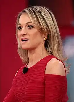 Portrait of Emily Miller speaking in February 2018