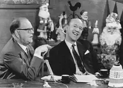 Prime Minister Tage Erlander (left) and Lennart Hyland in 1962.