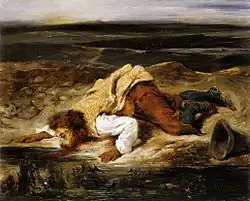 A Wounded Brigand Quenches his Thirst, 1825
