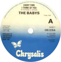 side-A label by Chrysalis Records