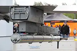 Image of ALE-50 mounted on F-16 aircraft