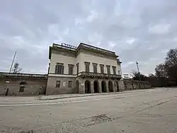 Facade of Palazzina Appiani from Parco Sempione