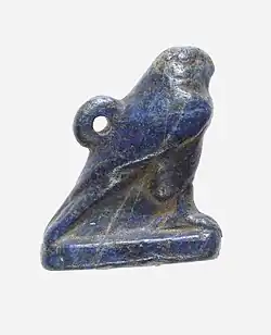 Falcom amulet; 664–332 BC; height: 2.2 cm; Metropolitan Museum of Art
