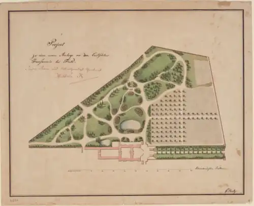 1822 garden design by Wilhelm Hentze