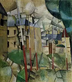Paysage (Landscape), 1912–13, oil on canvas, 92 × 81 cm
