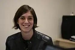 woman smiling at camera