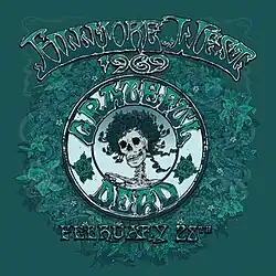 A green version of the "skull and roses" illustration