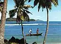 Fishermen pirogue Seychelles