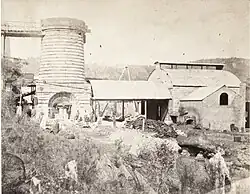 Blast furnace, casting floor, and foundry, c.1873