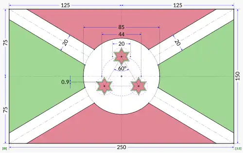 Flag construction sheet.