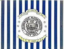 Flag of Leominster, Massachusetts