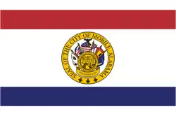 Flag of Mobile, Alabama, United States
