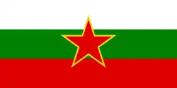 Flag of the Bulgarian ethnic minority in SFR Yugoslavia.