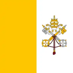Flag of Vatican City from 1929 to 2001
