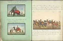 Scenes from a Royal procession, and a party of Skinner's Horse regiment.