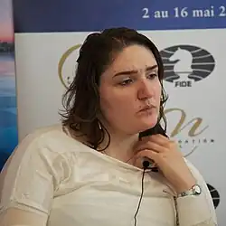 World no. 9 Nada Dzagnidze played on board one for Georgia.