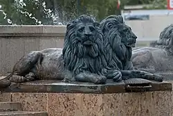 Sculpture of lions