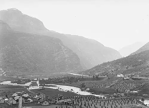View of the church in the late 19th century