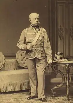 Portrait of Frederik Vilhelm Dannemand in uniform, 1877