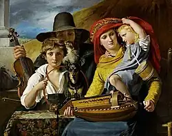 François Joseph Navez (1828): Travelling Musicians, National Galleries of Scotland.