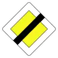 End of priority road
