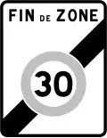 Zone 30 end in France