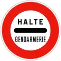 Stop - gendarmerie