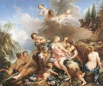 The Rape of Europa, by François Boucher, c. 1732–1734, oil on canvas, Wallace Collection, London, United Kingdom[14]