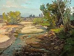 Franz Bischoff "Arroyo Seco" 18" x 24" Steven Stern Collection