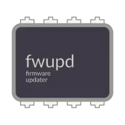 Logo of fwupd with firmware updater subheading