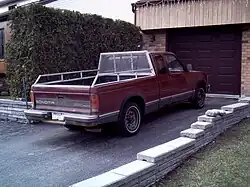 1st generation GMC S-15/Sonoma, rear view
