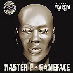 The cover consists of a chrome-colored bust of Master P's face against a black background. The artist's name and album title appear below it, colored white. The record label's logo appears on the top left corner of the cover.