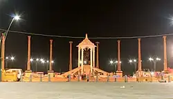 Gandhi statue at Promenade beach