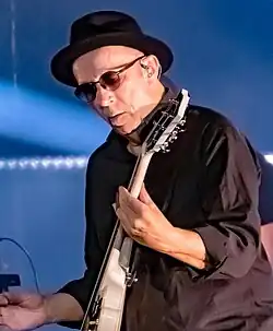 Duke Erikson performing with Garbage at The Shrine Auditorium in Los Angeles, 2019