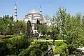 The Garden of Istanbul University, with the Süleymaniye Mosque