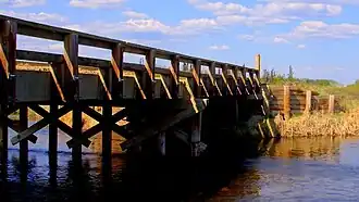 Garson Lake Road Bridge at the La Loche River..JPG