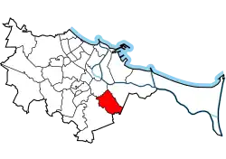 Location of Olszynka within Gdańsk