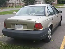 1996–1999 Saturn SL photographed in Sault Ste. Marie, Ontario, Canada