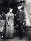 Annie Emmett and Louis Botha in Rustenburg around 1915, while Louis was prime minister of the Union of South Africa.