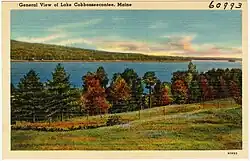 General view of Lake Cobbosseecontee, Maine