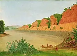South Side of Buffalo Island, Showing Buffalo Berries in the Foreground, 1832 (Smithsonian American Art Museum)