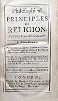 Philosophical Principles, Part I (1705) and II (1715), 1724.