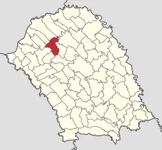 Location in Botoșani County