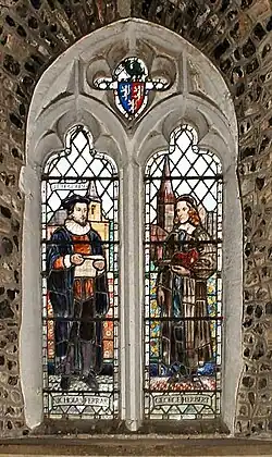 The Church of St Andrew, Bemerton, is known as George Herbert's Church. Townshend and Howson were responsible for the window's design and execution.