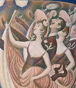 Georges Seurat, 1889–90, Le Chahut, Kröller-Müller Museum (detail)