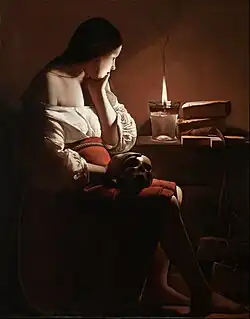 Georges de La Tour, Magdalene with the Smoking Flame, 1640