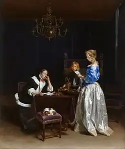 The Letter, by Gerard ter Borch, Royal Collection