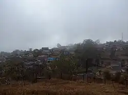 Ghalegaun seen in mist.